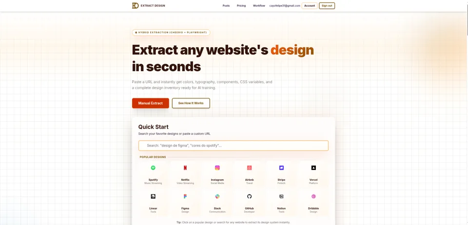 Extract Design.md